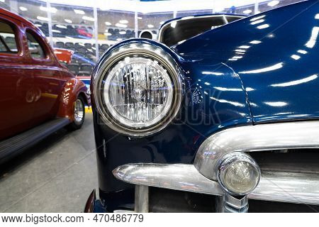 Flint, Michigan -usa- February 10, 2023:  8Th Annual Chrome And Ice Winter Indoor Autoshow At The Do