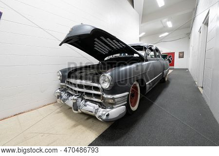 Flint, Michigan -usa- February 10, 2023:  8Th Annual Chrome And Ice Winter Indoor Autoshow At The Do