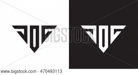 Letter Joc Logo Design, Creative Modern Typography Logo Vector