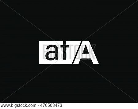 Afa Logo And Graphics Design Vector Art, Icons Isolated On Black Background