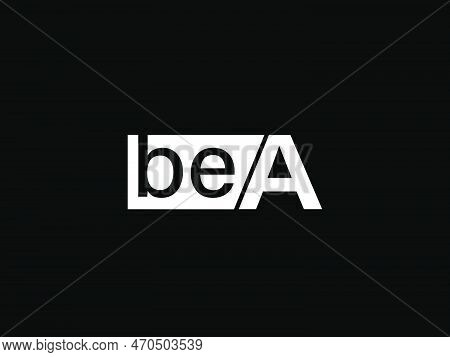 Bea Logo And Graphics Design Vector Art, Icons Isolated On Black Background