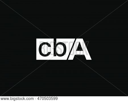 Cba Logo And Graphics Design Vector Art, Icons Isolated On Black Background
