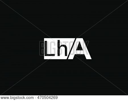 Lha Logo And Graphics Design Vector Art, Icons Isolated On Black Background