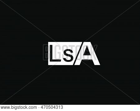 Lsa Logo And Graphics Design Vector Art, Icons Isolated On Black Background
