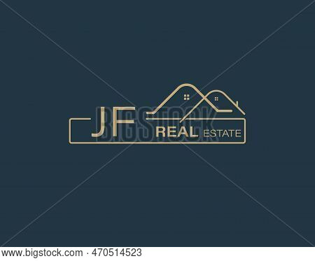 Jf Real Estate & Consultants Logo Design Vectors Images. Luxury Real Estate Logo Design