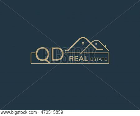 Qd Real Estate & Consultants Logo Design Vectors Images. Luxury Real Estate Logo Design