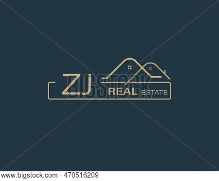 Zj Real Estate & Consultants Logo Design Vectors Images. Luxury Real Estate Logo Design
