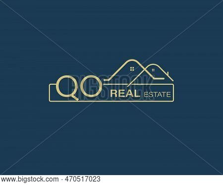 Qo Real Estate & Consultants Logo Design Vectors Images. Luxury Real Estate Logo Design