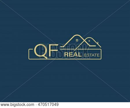 Qf Real Estate & Consultants Logo Design Vectors Images. Luxury Real Estate Logo Design