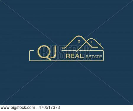 Qj Real Estate & Consultants Logo Design Vectors Images. Luxury Real Estate Logo Design