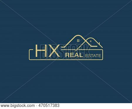 Hx Real Estate & Consultants Logo Design Vectors Images. Luxury Real Estate Logo Design