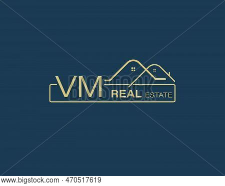 Vm Real Estate & Consultants Logo Design Vectors Images. Luxury Real Estate Logo Design
