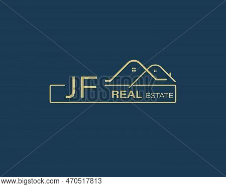 Jf Real Estate & Consultants Logo Design Vectors Images. Luxury Real Estate Logo Design