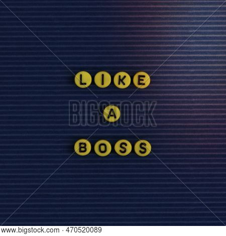A Image Of Like A Boss Word Beads Alphabet