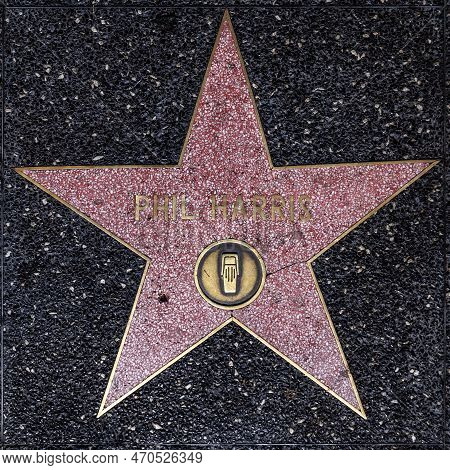 Los Angeles, Usa - June 26, 2012: Phil Harris Star On Hollywood Walk Of Fame  In Hollywood, Californ