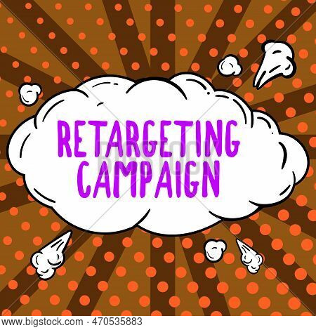 Text Showing Inspiration Retargeting Campaign. Internet Concept Targetconsumers Based On Their Previ