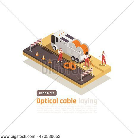 Modern Internet 5g Communication Technology Isometric Composition With Clickable Button Text And Ima