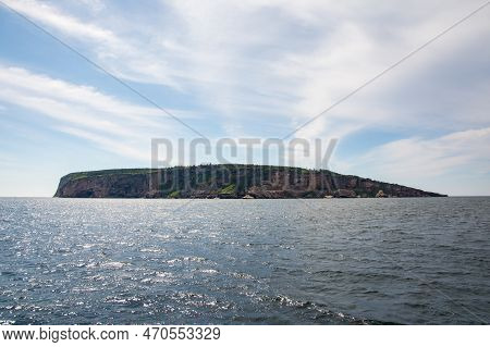 View Of Bonaventure Island, A Protect Island In The Gulf Of Saint Lawrence On The Tip Of The Gaspé P