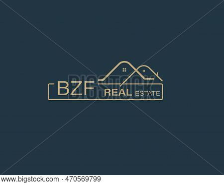Bzf Real Estate And Consultants Logo Design Vectors Images. Luxury Real Estate Logo Design