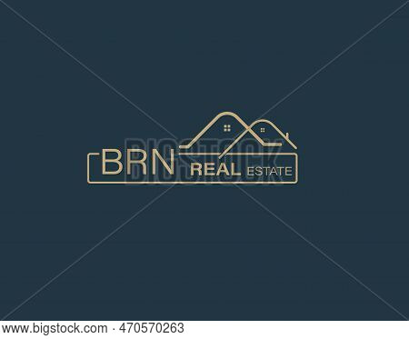 Brn Real Estate And Consultants Logo Design Vectors Images. Luxury Real Estate Logo Design
