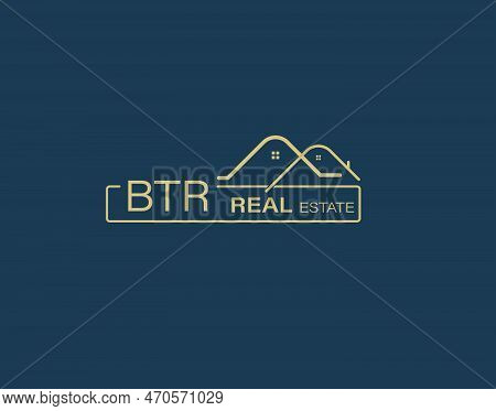 Btr Real Estate And Consultants Logo Design Vectors Images. Luxury Real Estate Logo Design