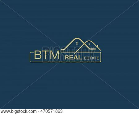 Btm Real Estate And Consultants Logo Design Vectors Images. Luxury Real Estate Logo Design