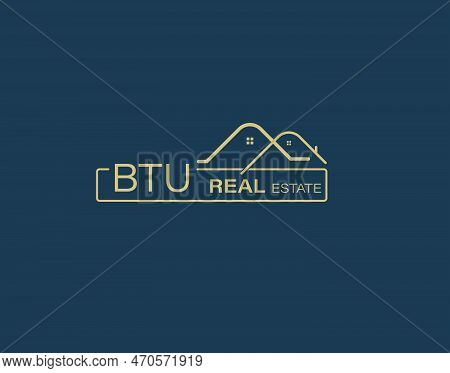 Btu Real Estate And Consultants Logo Design Vectors Images. Luxury Real Estate Logo Design