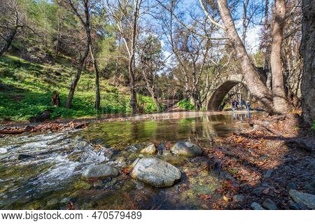 Tzielefos Bridge Is A Beautiful And Picturesque Bridge, Being One Of The Medieval Bridges Situated B