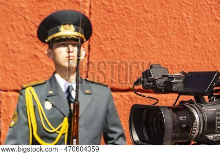 Petropavlovsk May 9, 2018: Residents In Memorable Procession 