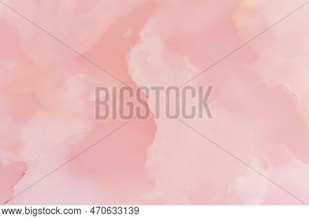 Light Pink Blurred Background Made Of Pink Jade Or Nephrite