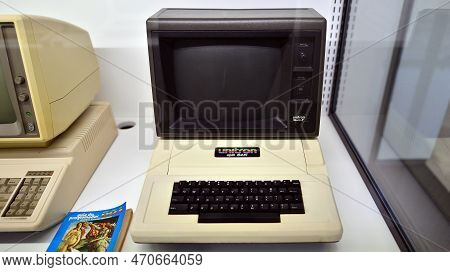 Warsaw, Poland. 10 February 2023. Inside The Apple Museum. Unitron Ap Ii 64k Computer.