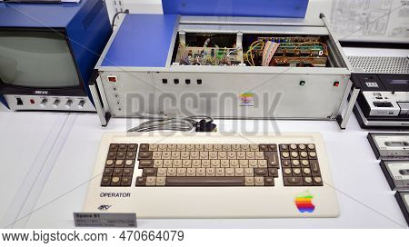 Warsaw, Poland. 10 February 2023. Inside The Apple Museum. Space 81 Computer.