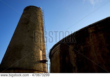 Bucharest, Romania - February 13, 2023: Temporary Thermal Power Plant Built On The Former Cet Titan 