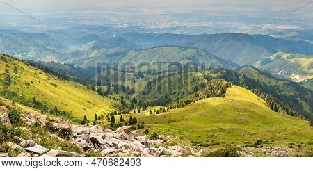 Almaty Summer Mountains, View From Panorama Peak
