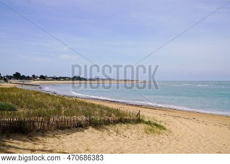 Oleron Island Dune Atlantic Beach Sand In Charente Ocean France