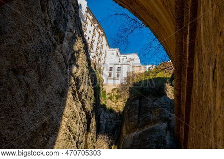 New Bridge (spanish: Puente Nuevo) From 18th Century In Ronda, Southern Andalusia, Spain