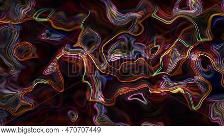 Abstract Liquid Distorted Wavy Trendy Line Background. Vd_1250