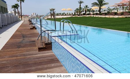 Not Deep Swimming Relaxation  Pool Near Beach Hotel