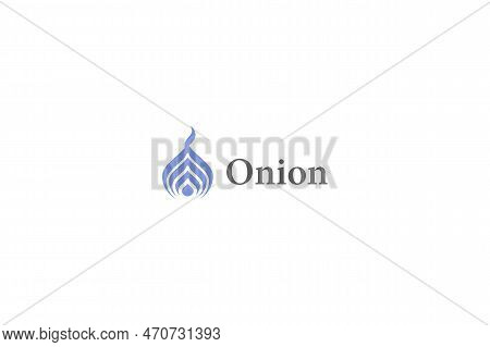 Template Logo Design Solution With Onion Image