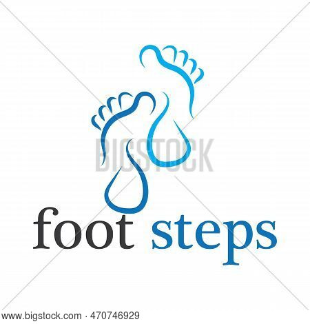 Foot Logo Template Vector Icon Illustration Design