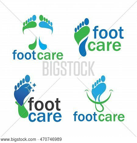 Foot Logo Template Vector Icon Illustration Design