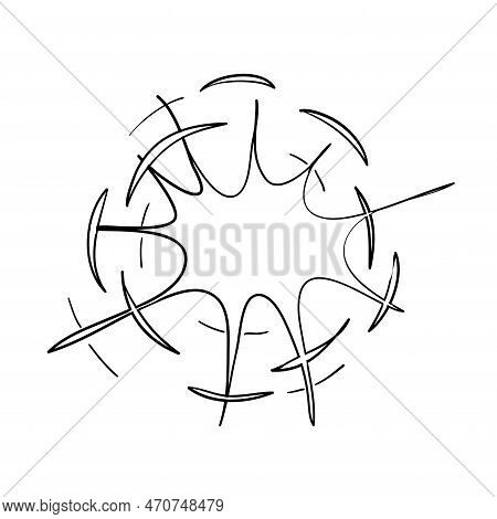 Light Blitz Flash Burst Explosion Illustration Cartoon Style