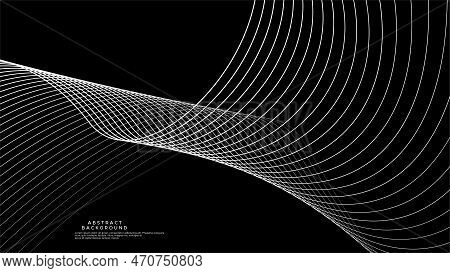 Black White Wave Line Vector & Photo (Free Trial) | Bigstock