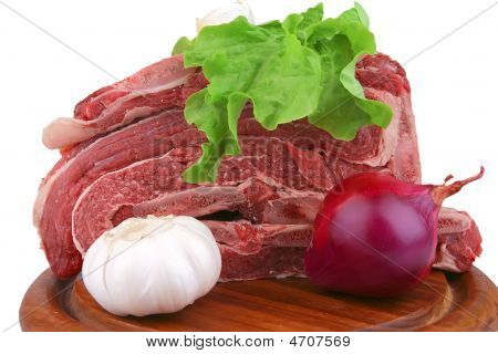 Asado ถาดไม้และผัก