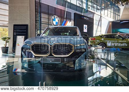 Munich, Germany - October 12th 2022 - The Bmw Welt, Exterior Of Suv Bmw Xm Series 2023.