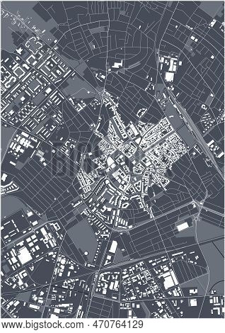 Map Of The City Of Kecskemet, Hungary