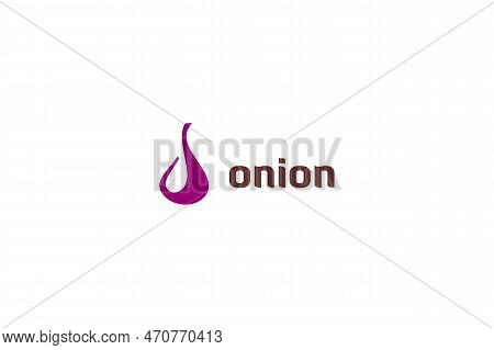 Template Logo Design Solution With Onion Picture