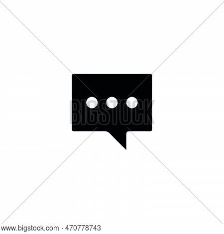 Comment Icon. Comment Button. Simple Style Social Media Poster Background Symbol. Comment Brand Logo