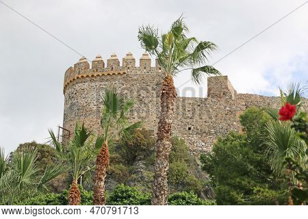 Exterior Of Almunecar Castle In Andalucia , Spain