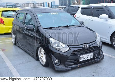 Paranaque, Ph - Nov 19 - Toyota Wigo At Tastefully Built Car Meet On November 19, 2022 In Paranaque,